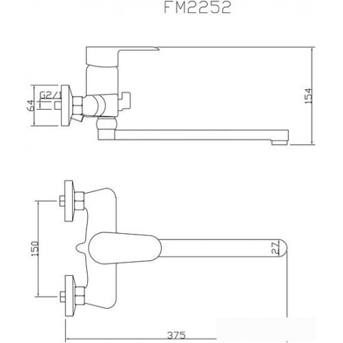 Смеситель Fmark FM2252