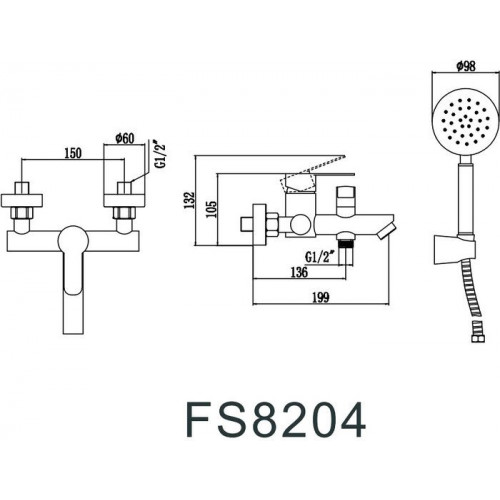 Смеситель Fmark FS8204H