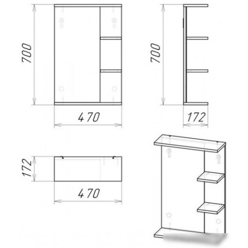 Grossman Зеркало Поло 47 204701
