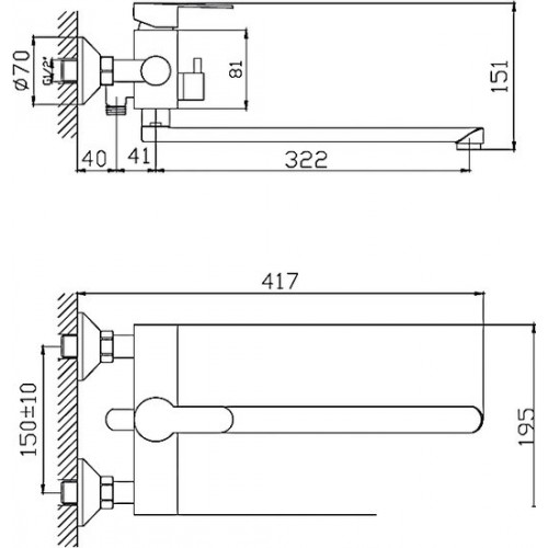 Смеситель Haiba HB22801