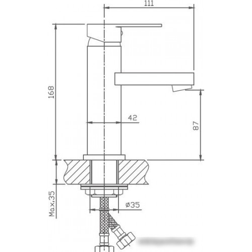 Смеситель Haiba HB1002 (хром)