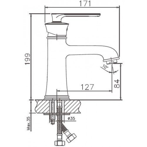 Смеситель Haiba HB10181-5 (золотой)