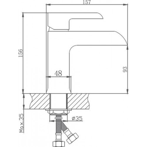 Смеситель Haiba HB10805-8 (белый)