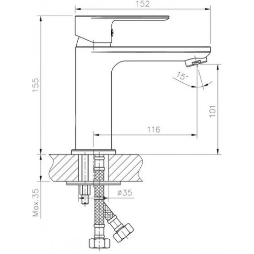 Смеситель Haiba HB10505-3