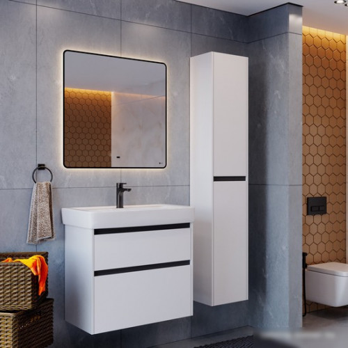 Lemark Зеркало Mio 100x80 LM100ZM (черный, с подсветкой и подогревом)