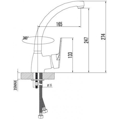 Смеситель Lemark LUNA LM4105C