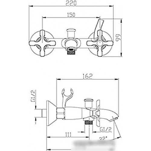 Смеситель Lemark Duetto LM5712C