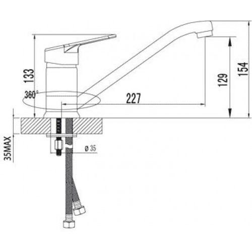 Смеситель Lemark LUNA LM4104C