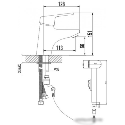 Смеситель Lemark LUNA LM4116C