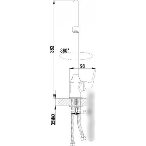 Смеситель Lemark plus ADVANCE LM1205C