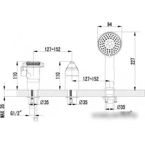 Смеситель Lemark Poseidon [LM4245C]