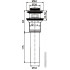 Донный клапан Rose RS14