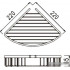 Полка для душа Rose RW11