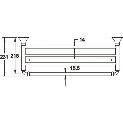 Полка для полотенца Rose RG1208