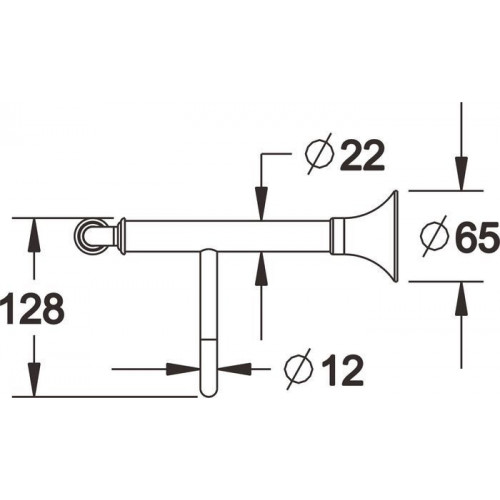 Полка для полотенца Rose RG1208