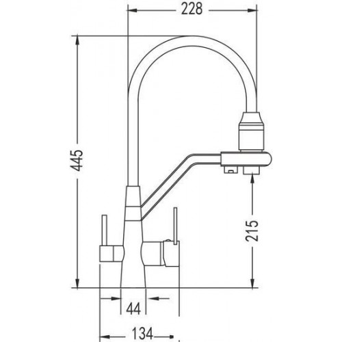 Смеситель Rose R558Q