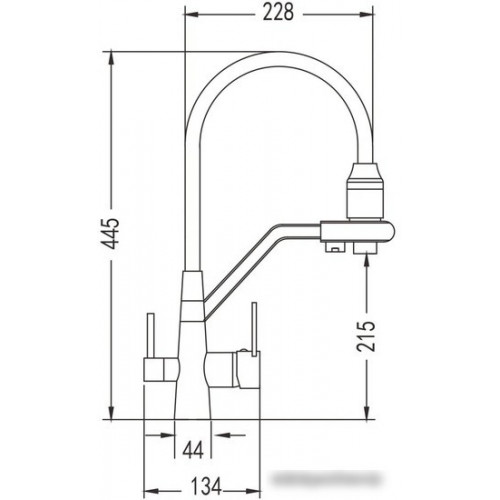 Смеситель Rose R558E