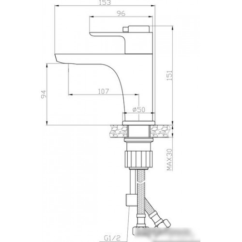 Смеситель Rossinka Silvermix RS50-15