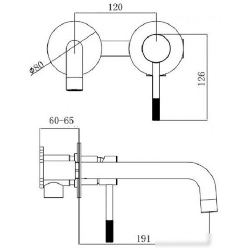 Смеситель Voda Vessel VSL28G