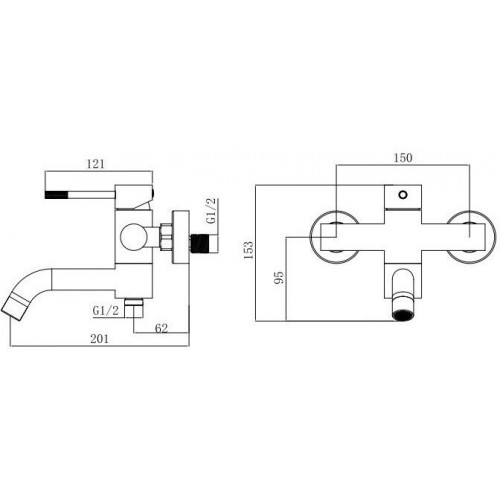 Смеситель Voda Vessel VSL54B