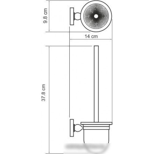 Ершик для унитаза Wasserkraft Diemel K-2227