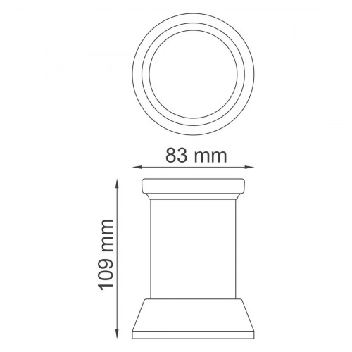 Стакан для зубной щетки и пасты Wasserkraft Donau K-2428