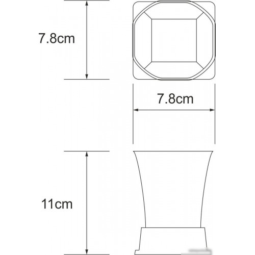 Стакан для зубной щетки и пасты Wasserkraft Exter K-5528