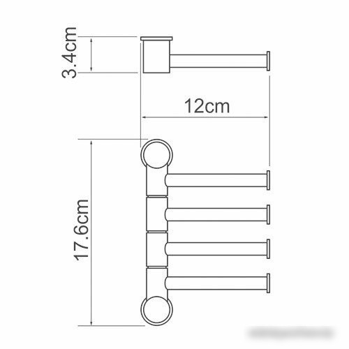 Держатель для полотенца Wasserkraft K-1054