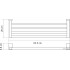 Полка для полотенца Wasserkraft Leine K-5011White