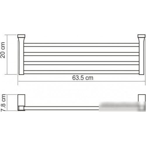 Полка для полотенца Wasserkraft Lopau K-6011