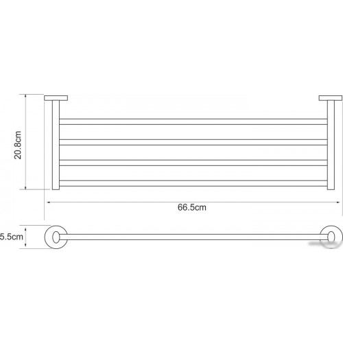 Полка для полотенца Wasserkraft Rhein K-6211