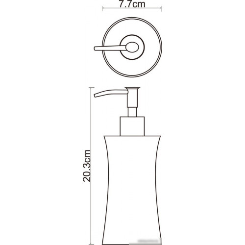 Дозатор для жидкого мыла Wasserkraft Salm K-7699
