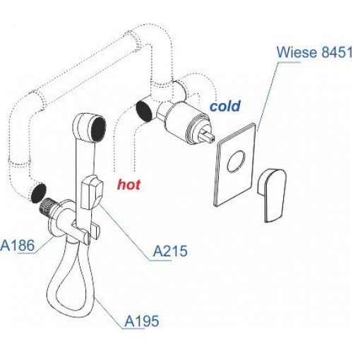 Комплект смесителей Wasserkraft A84095