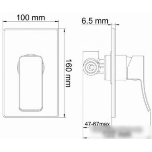 Смеситель Wasserkraft Exter 1651