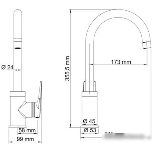 Смеситель Wasserkraft Lopau 3207