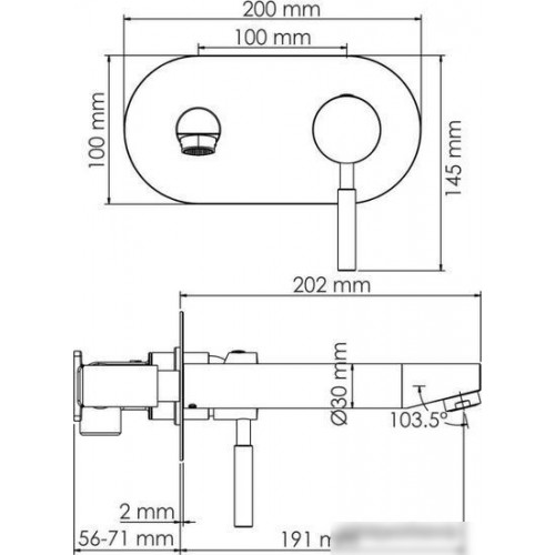 Смеситель Wasserkraft Gollach 3330