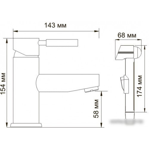 Смеситель Wasserkraft Main 4108