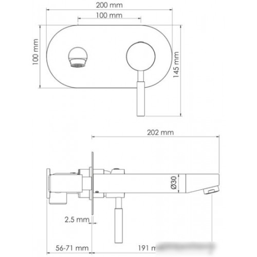 Смеситель Wasserkraft Main 4130