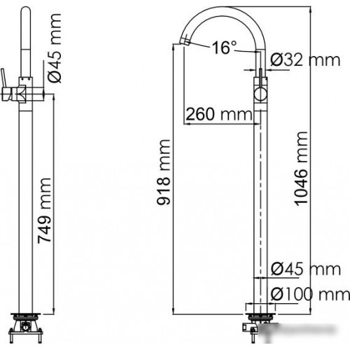 Смеситель Wasserkraft Main 4153