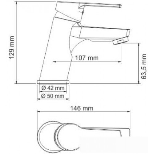 Смеситель Wasserkraft Rhin 4403