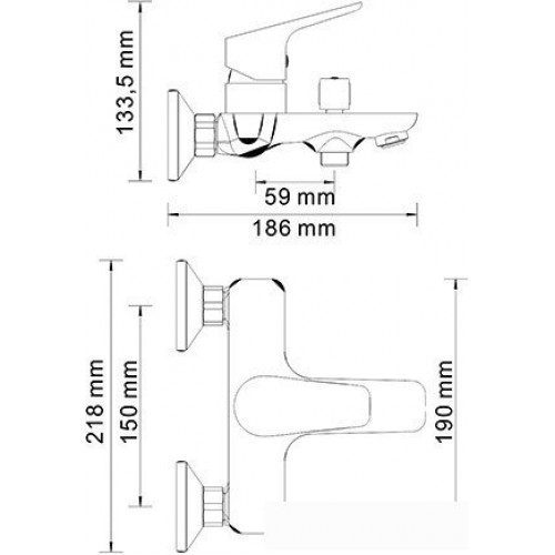 Смеситель Wasserkraft Lippe 4501