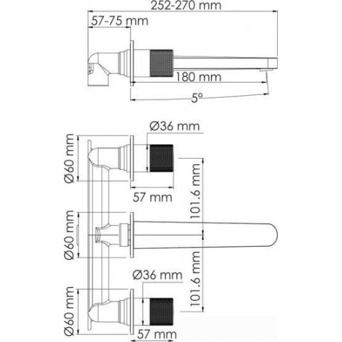 Смеситель Wasserkraft Fulda 5245