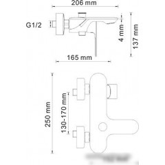 Смеситель Wasserkraft Dinkel 5801