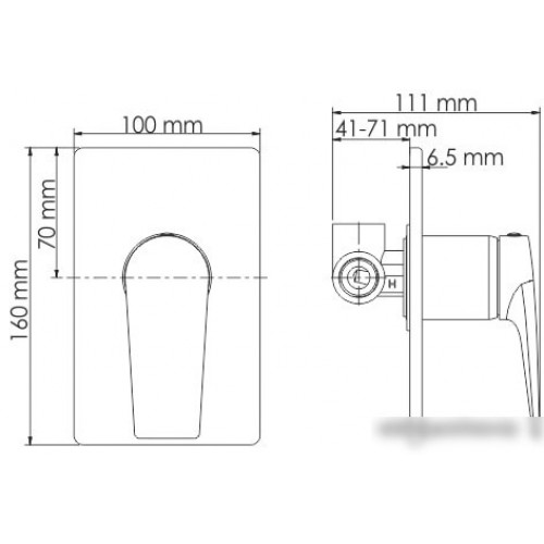 Смеситель Wasserkraft Glan 6651