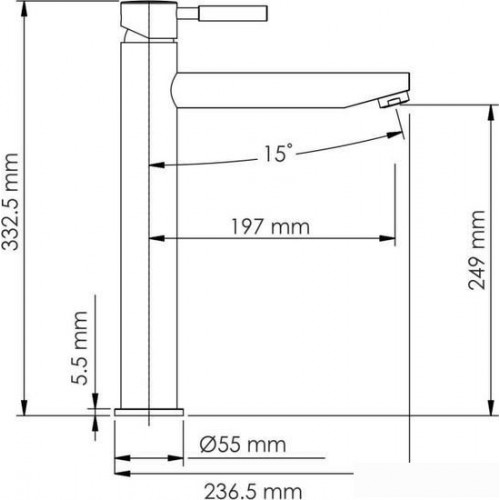 Смеситель Wasserkraft Gollach 3303H