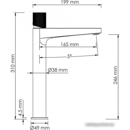 Смеситель Wasserkraft Paar 8803H