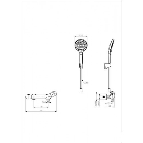 Смеситель Wonzon&Woghand WW-B2057-A-MB