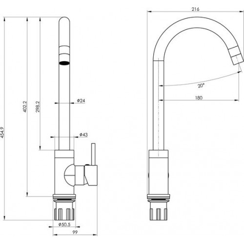 Смеситель Wonzon&Woghand WW-A21102-MW