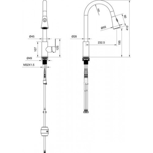 Смеситель Wonzon&Woghand WW-121E201L-MW