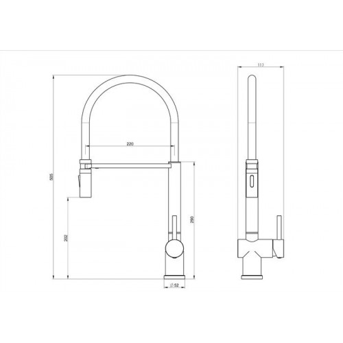 Смеситель Wonzon&Woghand WW-88438003-MB